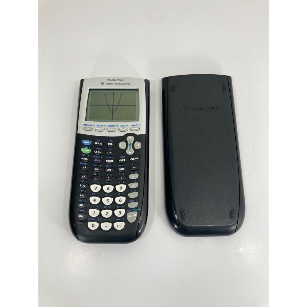 Texas Instruments TI-84 Plus Graphing Calculator W/ Cover - Tested